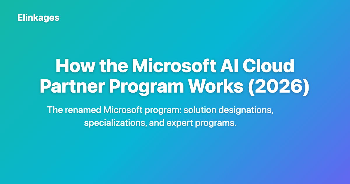 Patern Program Microsoft Partner Program Explained (2026) | Elinkages Blog